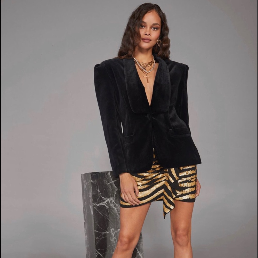 Nasty gal velvet blazer